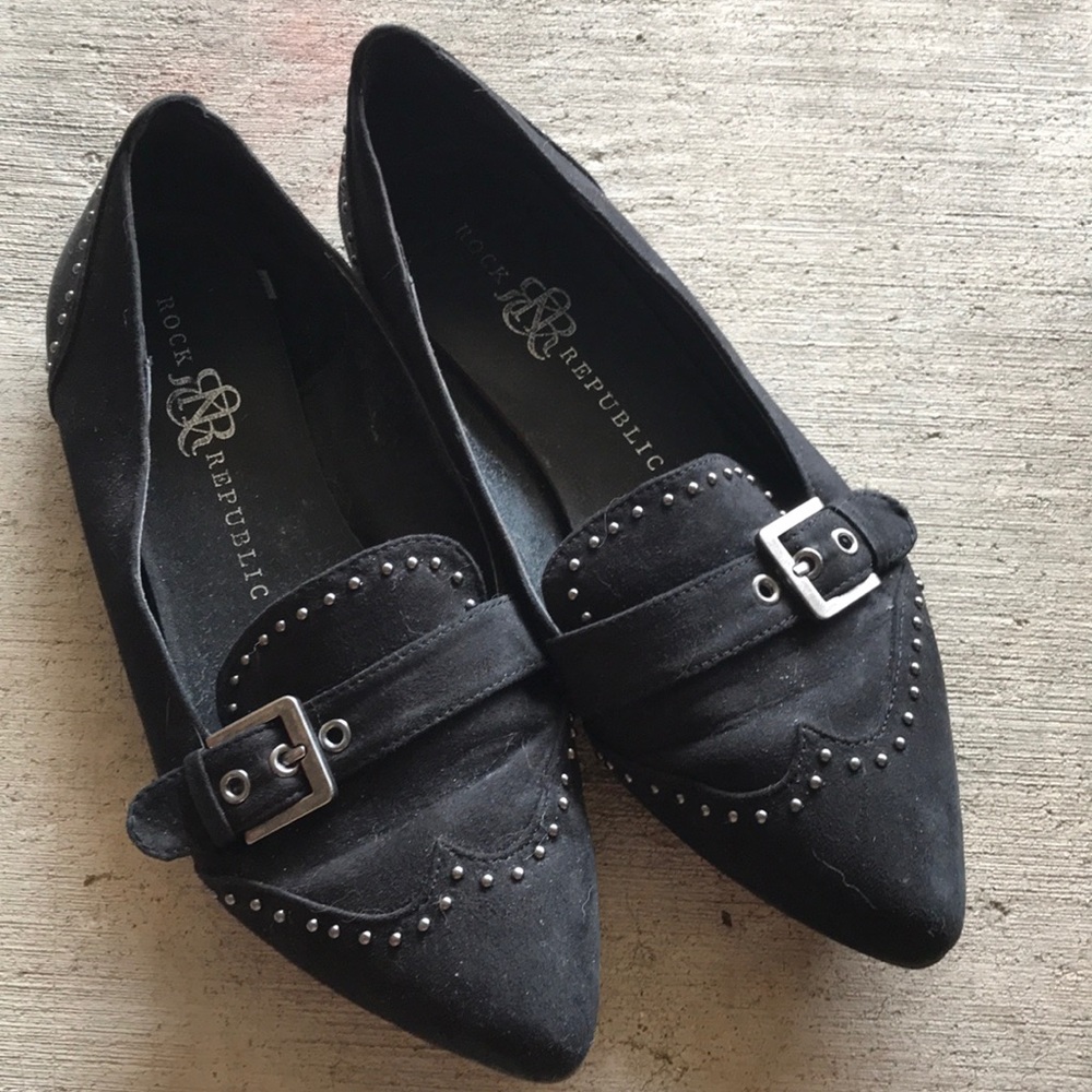 Rock republic -black flats